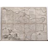 An antiquarian map of the County of Kent Divided into its Lathes, by Eman Bowen 1736 together with