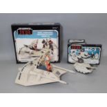 2 boxed vintage Star Wars toys from'The Return of the Jedi' including Snowspeeder vehicle, one