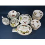 A large collection of Royal Worcester Evesham pattern dinner and table wares comprising approx 20
