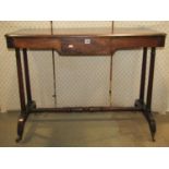 A Victorian mahogany side/centre table of rectangular form with moulded outline and rounded