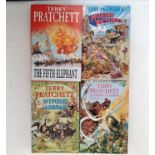 Pratchett, Terry - Moving Pictures, Witches Abroad, The Fifth Elephant and Guards! Guards! all first