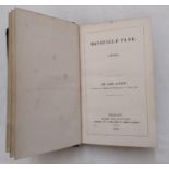 Mansfield Park by Jane Austen, published Simms & Mc'Intyre Belfast, 1846, together with Exercises to