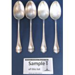 Silver flatware - Sheffield 1920, maker Atkin Brothers, with trefoil patterned handles comprising