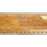 A cigar mould of 20 sections with 191 W & W 17084 impressed to the lid, 56cm long.