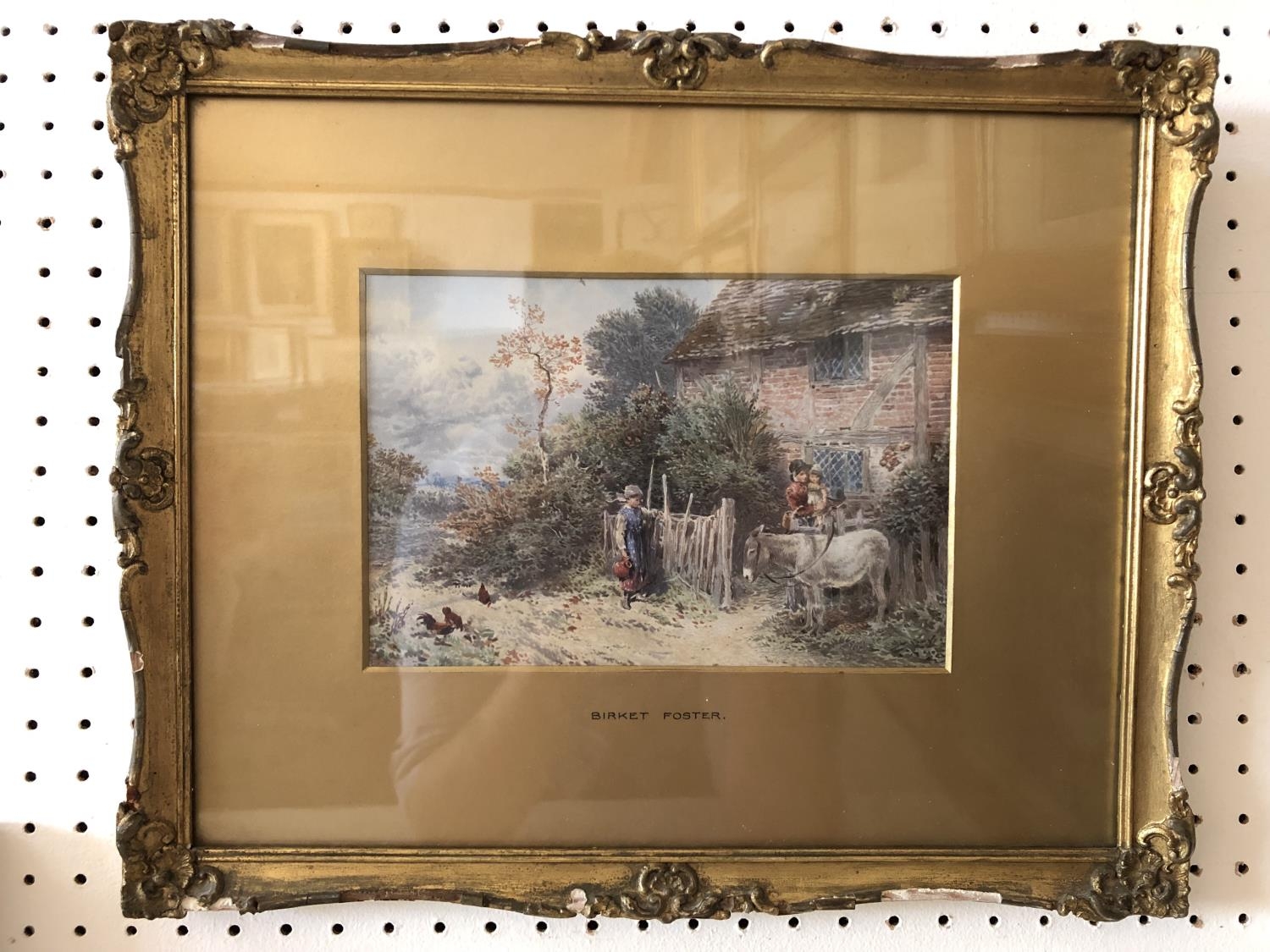 Myles Birket Foster (1825-1899) - Watercolour on paper together with a late 19th century lithograph: - Bild 6 aus 13