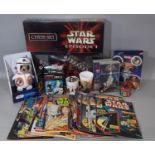 Collection of Star Wars games comics and merchandise including approx 50 Marvel Star Wars comics