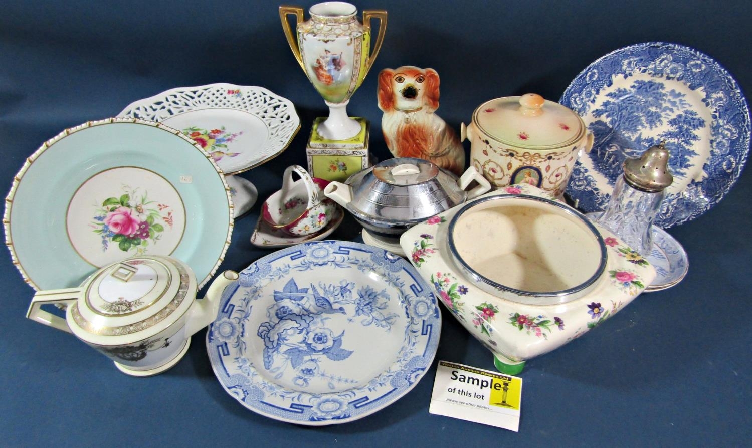 A large collection of china wares comprising a Noritake tea for two set with gilt detail