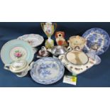 A large collection of china wares comprising a Noritake tea for two set with gilt detail