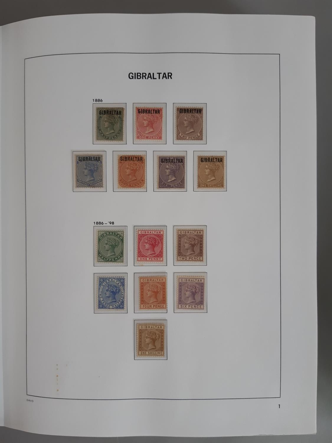 The Mint comprehensive Gibraltar stamp collection from 1886, QV, KEVII, KGV in full sets, inc