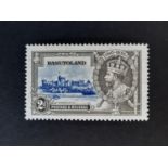Basutoland 1935 Silver Jubilee SG 12g VLMM showing the ‘dot to left of chapel’ variety total SG