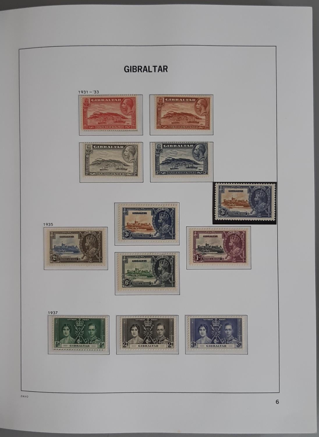 The Mint comprehensive Gibraltar stamp collection from 1886, QV, KEVII, KGV in full sets, inc - Image 6 of 9