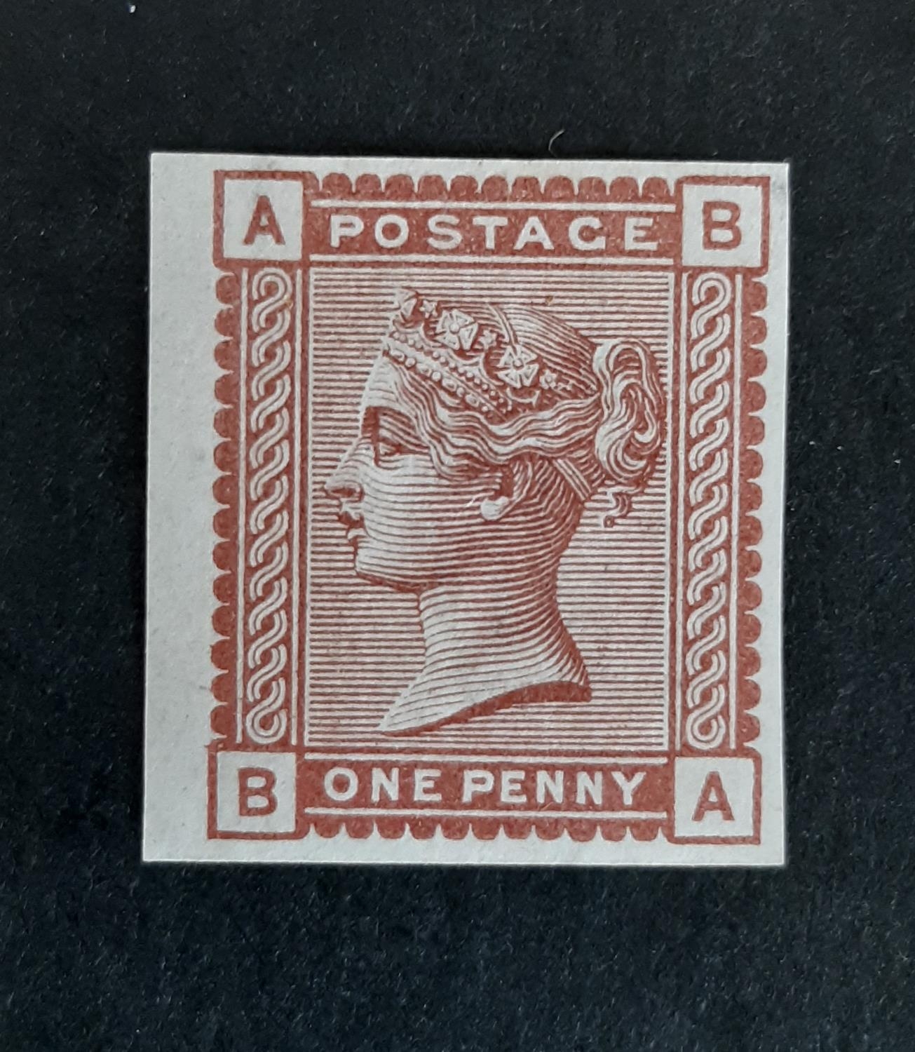 QV SG166 1d venetian red Imprimatur, WMK imperial crown clearly visible. A superb LMM example with