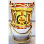 A Regimental Drum belonging to The Gloucestershire Regiment 5th Battalion, decorated with a roll