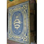 A Brown's family bible with ornate decorative cover and metal clasps.