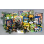 Collection of toys from 'Teenage Mutant Hero Turtles', 'The Mask' and Action Man including Ninja