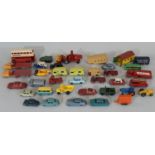 Collection of model vehicles by Lesney and Dinky comprising 5 Dinky Dublo pieces, a Dinky bus,