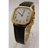 Cartier 18k ladies wristwatch, currently running