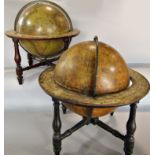 A Pair 19th century Cary’s Globes, the Celestial Globe dating 1816 the Terrestrial Globe 1833, on