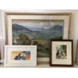 Three framed works to include: Oliver Preston - 'Well, we can't afford to send them ALL to Eton.',
