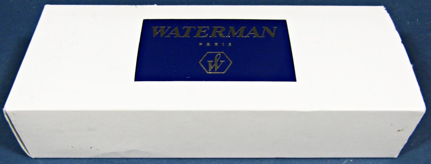 Waterman Laureat brown tortoiseshell marbled House of Lords fountain pen with 18k nib and ball point - Image 4 of 4