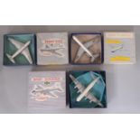 3 boxed Dinky aeroplanes including SE 210 'Caravelle' no 891(Air France) 1959-68, Bristol