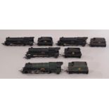 Four 00 gauge 4-6-2 locomotives and tenders by Triang comprising 'Princess Elizabeth' in green