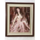 Detoni Otello (contemporary) - nude study, oil on canvas, signed lower right, signed, dated 1997 and