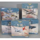 5 boxed model aircraft by Corgi from the Aviation Archive 'Military Airpower' series including 1: