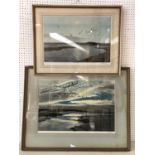 Two signed Peter Scott (1909-1989) prints, both framed and glazed, largest: 61 x 41 cm (2)
