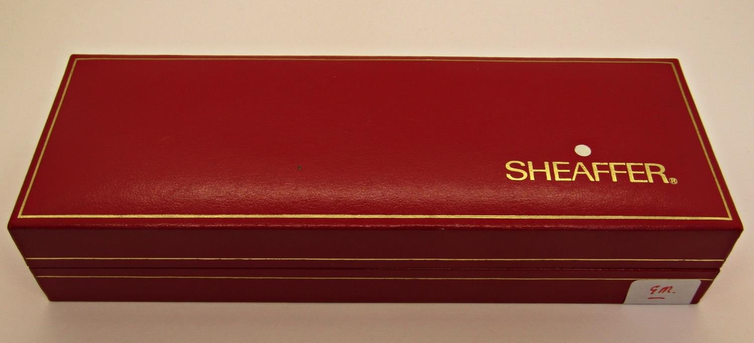 Sheaffer Fasion 270 gold plated fountain, rollerball, ballpoint pens and pencil with box - Image 7 of 7