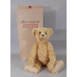 A boxed Steiff teddy bear 'Baerle 43 PAB 1904' limited No 2196, No 404153, light brown mohair, fully