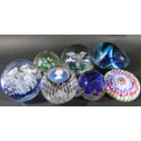 Seven paperweights three Scottish examples, two Caithness, one Selkirk, a Wedgwood Silver Jubilee,