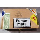 Montecristo Petit Edmundo cigars, box of ten, seals broken but in good condition with paperwork, Reg