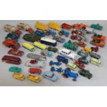 Collection of vintage model vehicles by Dinky, Corgi, Matchbox/ Lesney etc including Dinky Bentley