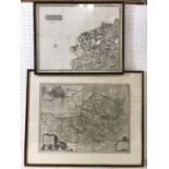 Two maps to include: Emanuel Bowen (1693-1767) - 'An Improved Map of the County of Somerset