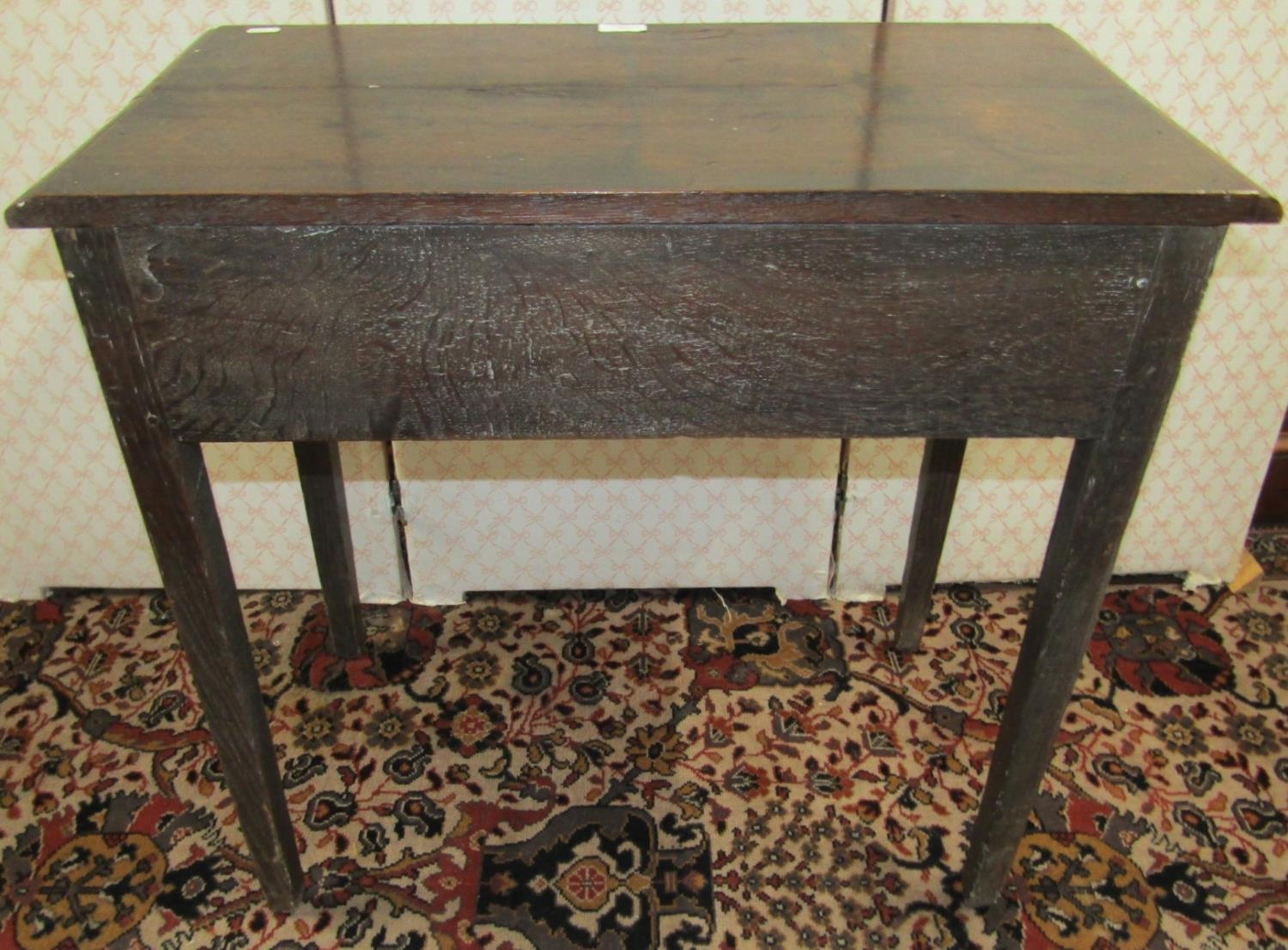 19th century Chinese hardwood occasional table with two tiers, carved and pierced detail, 42cm x - Image 3 of 3