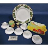 A miscellaneous collection to include a Paragon Rosamunda tea cups and saucers, Doulton Poppy