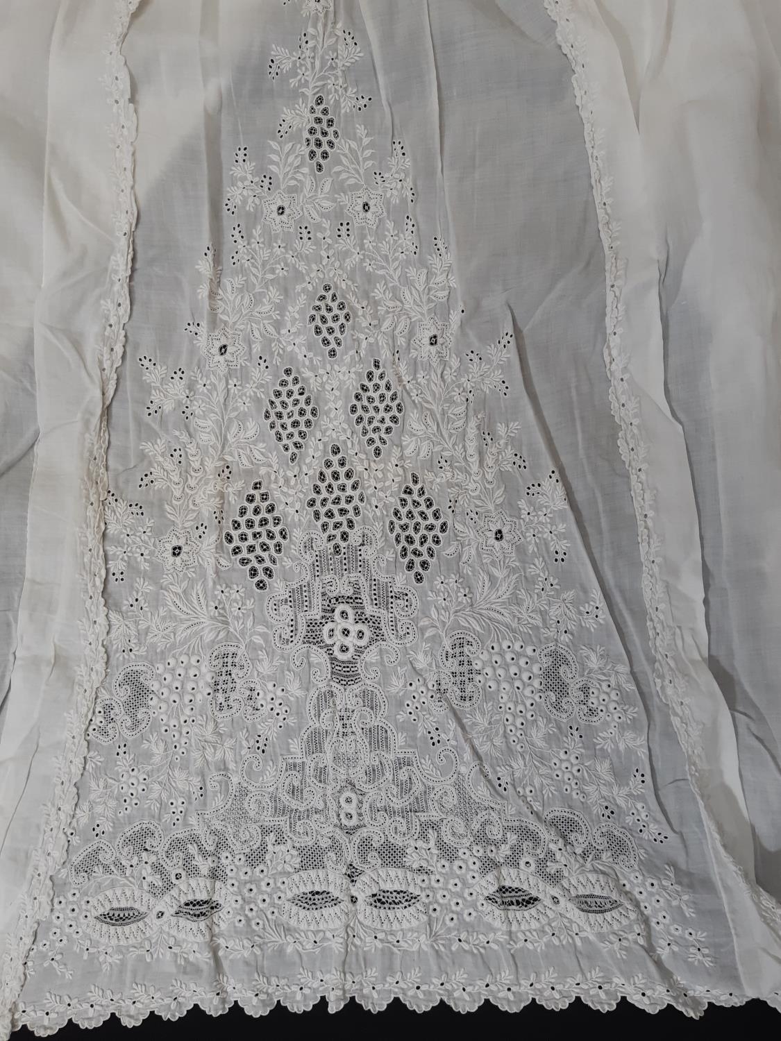 Eight late 19th/ early 20th century good quality baby gowns, mostly hand stitched, with various - Image 6 of 8