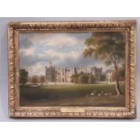 Douglas Morison (1810-1837) 'Raby Castle', Oil on canvas, plaque inscribed ''Raby Castle' Near