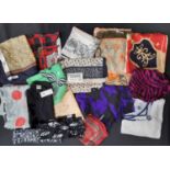 Collection of ladies scarves including examples by Aquascutum, Viyella, Jaeger, Marina D'Este and