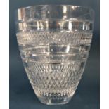 A Waterford crystal glass Voya Bouquet Vase designed by John Rocha, 26cm high x 23.5cm diam, with