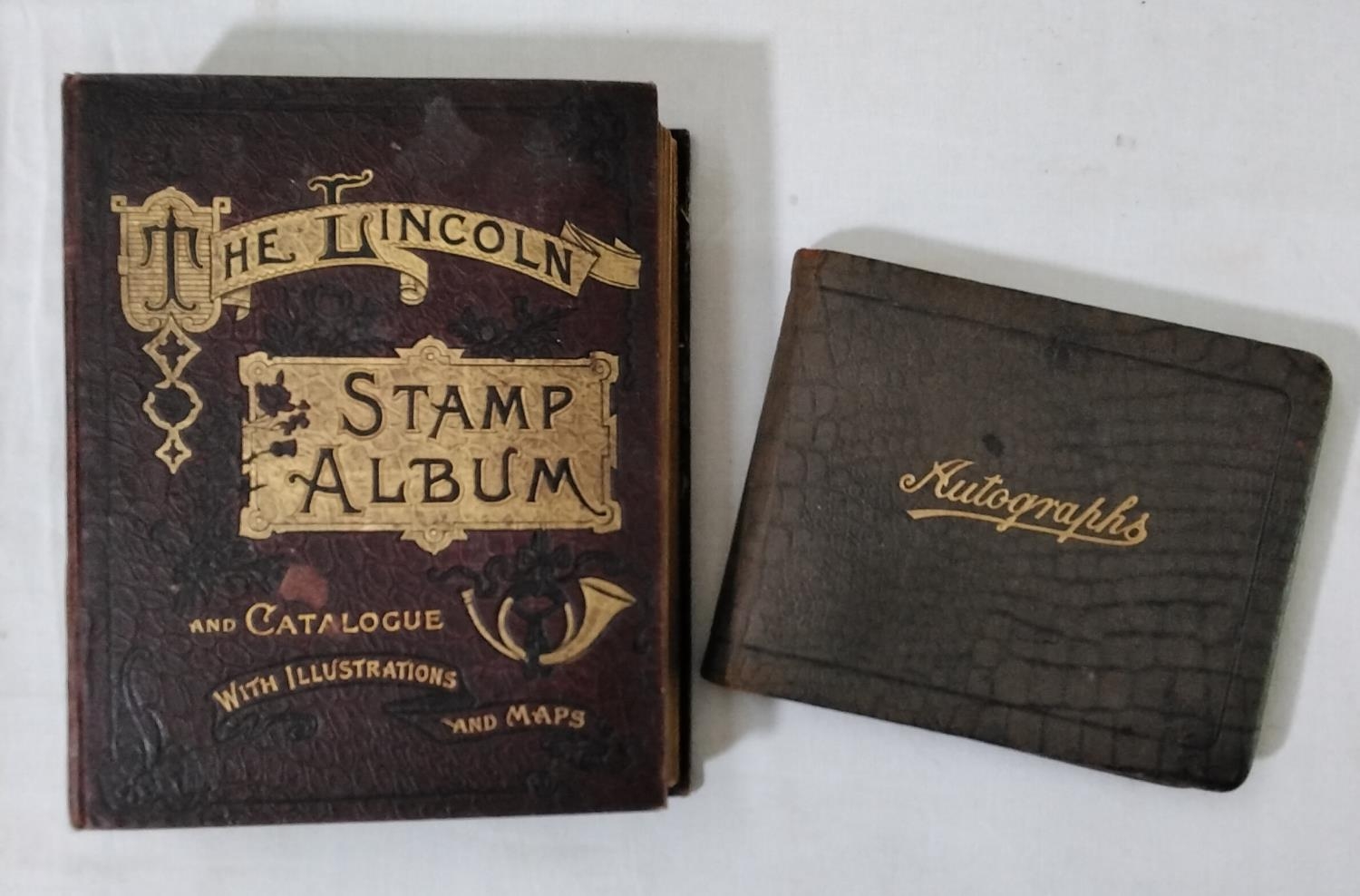 The Lincoln Stamp Album containing a quantity of British and worldwide stamps including Penny Black,