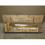 A vintage boxed United Service croquet set with Jacques mallets