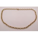 9ct belcher link chain necklace, maker 'CC', 24.2g