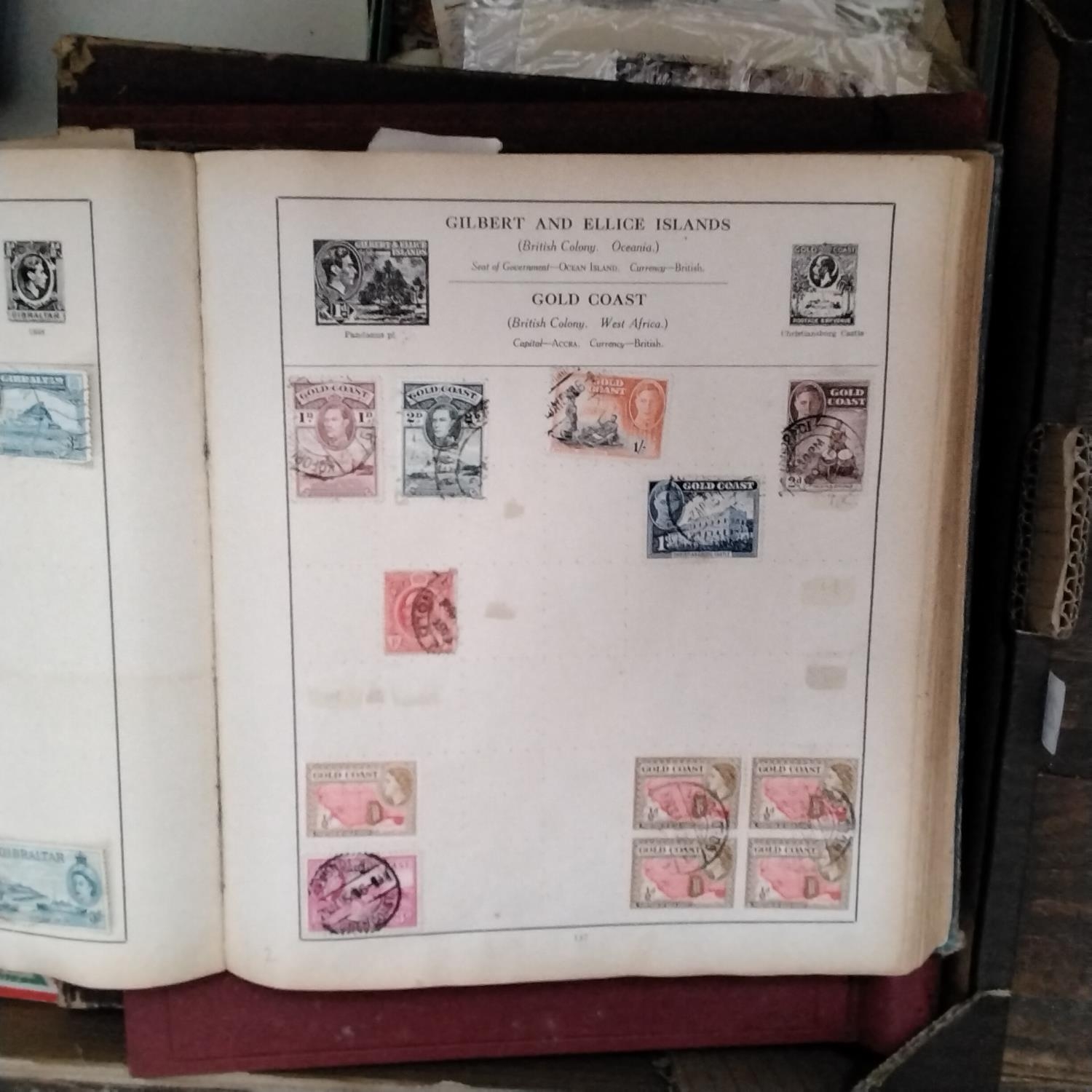 A mixed collection of items to include two stamp albums, loose assorted stamps, FDC's, further - Image 2 of 2