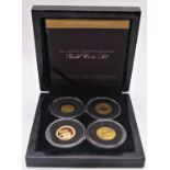 Gold coin set of three - The Longest Reigning Monarchs including George III third of a guinea