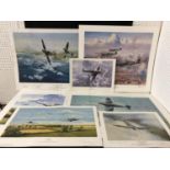 Collection of aviation prints: Ron Belling - two limited edition prints 'Winged Victory', multiple