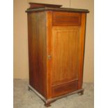 An inlaid Edwardian mahogany music cabinet, 49 cm wide x 44 cm deep x 99cm high