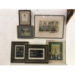 A collection of prints and etchings to include: Michael Ward (20th century) - 'Dolls' House',