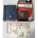A good collection of British and worldwide stamp albums, part albums, unsorted loose stamps, all